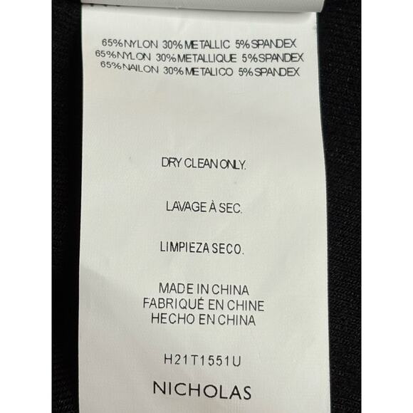 Nicholas Metallic Oriana One Sleeve Top Size 10 AU 6 US - Picture 7 of 10